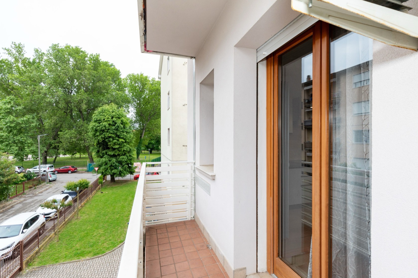 Balcone di un appartamento in gestione locativa a Mestre